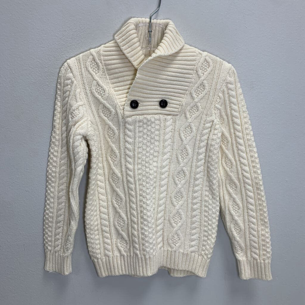 2T: Cable Knit Sweater w/ Shawl Collar