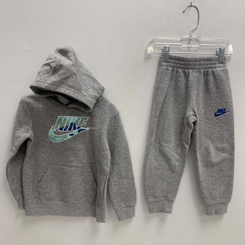 4T: Logo Hoodie And Jogger Set