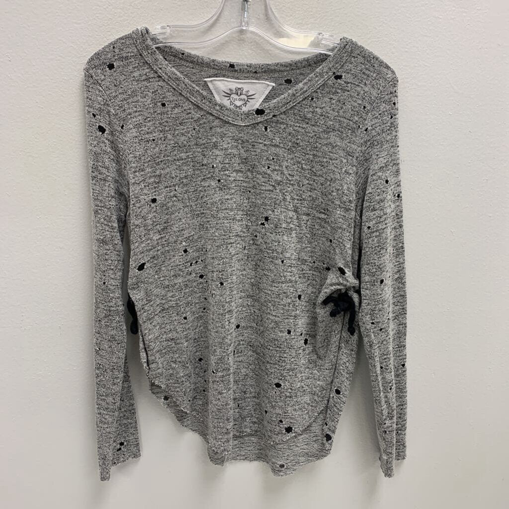 8: Distressed V Neck Sweater