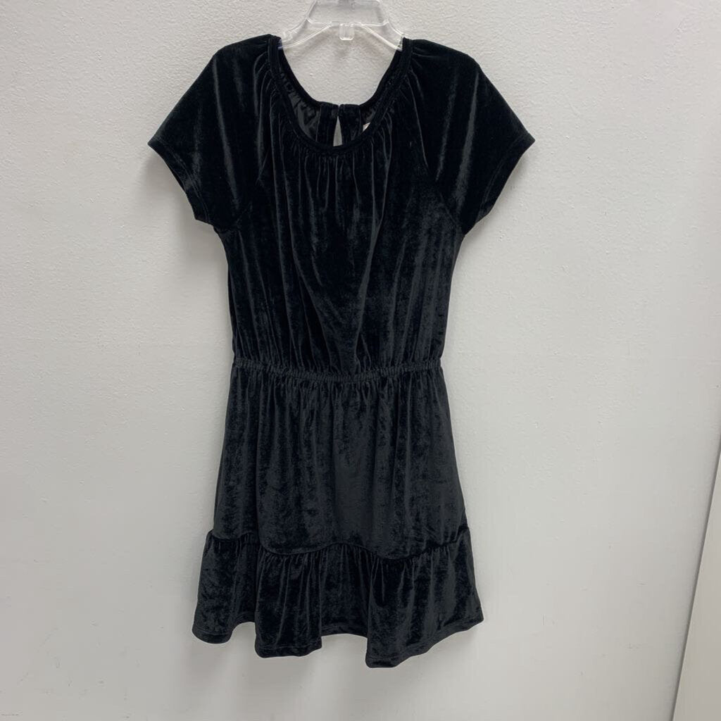 8: Velvet Keyhole Tiered Dress