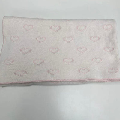 Knit Blanket - Hearts