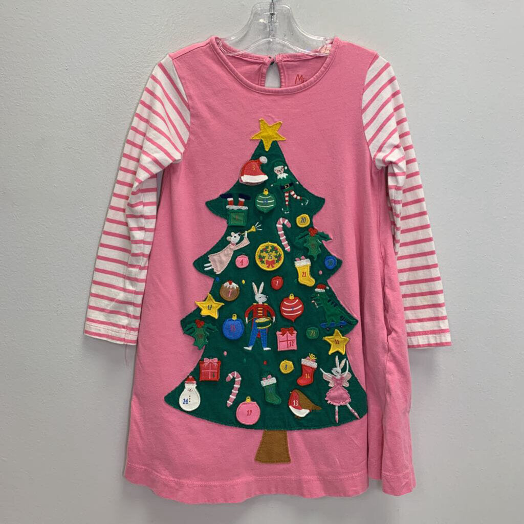 5-6Y: Festive Advent Calendar Tree Dress