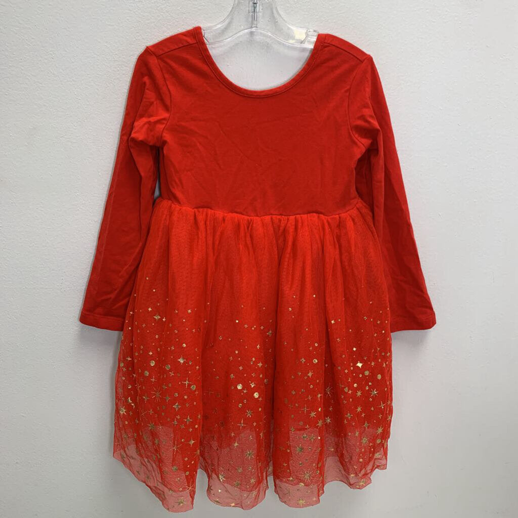 5: Shimmer Tulle Dress - Ribbon Red