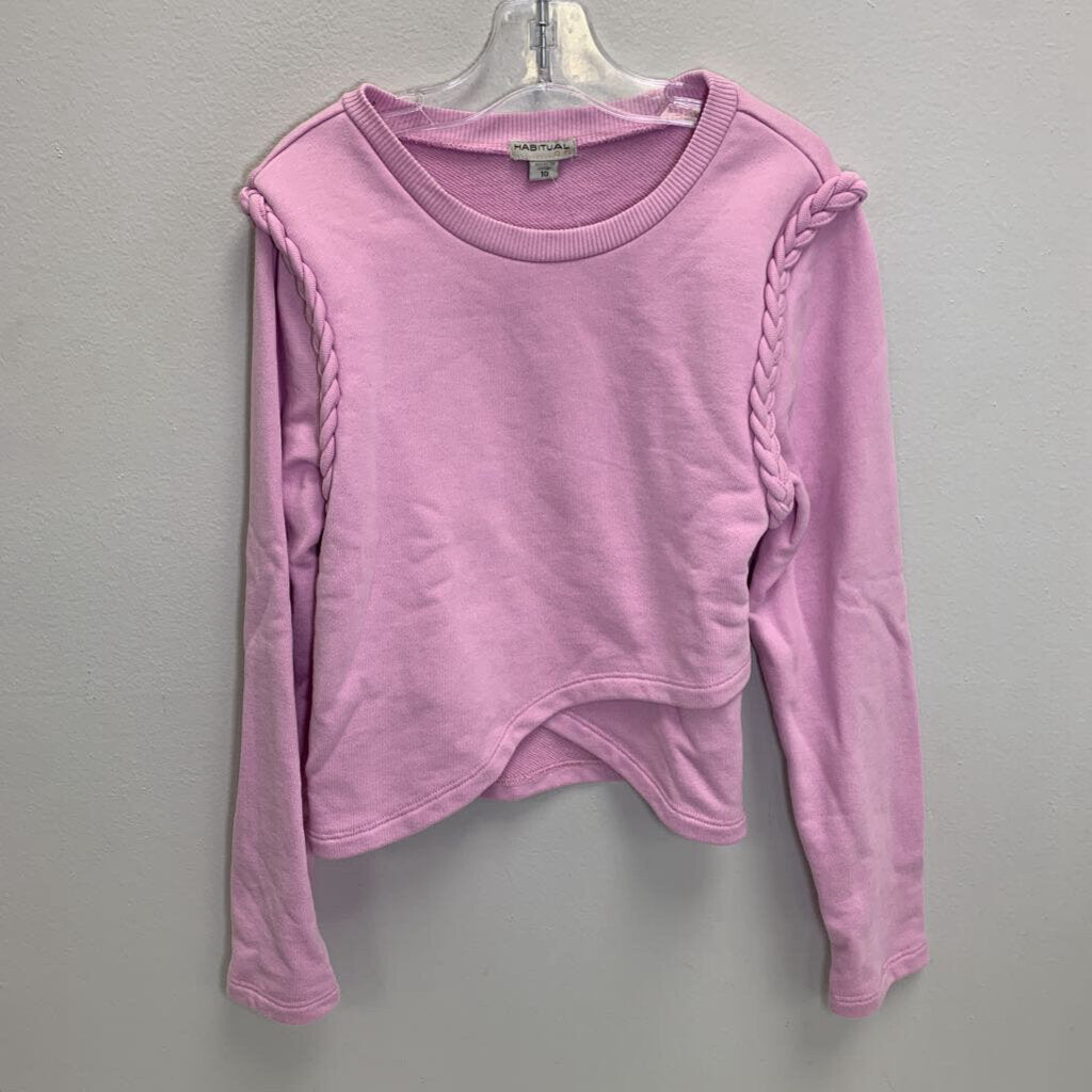10: French Terry Braided Trim Crossover Top