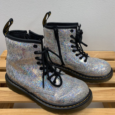 1: Junior 1460 Lace Up Boots - Disco Crinkle