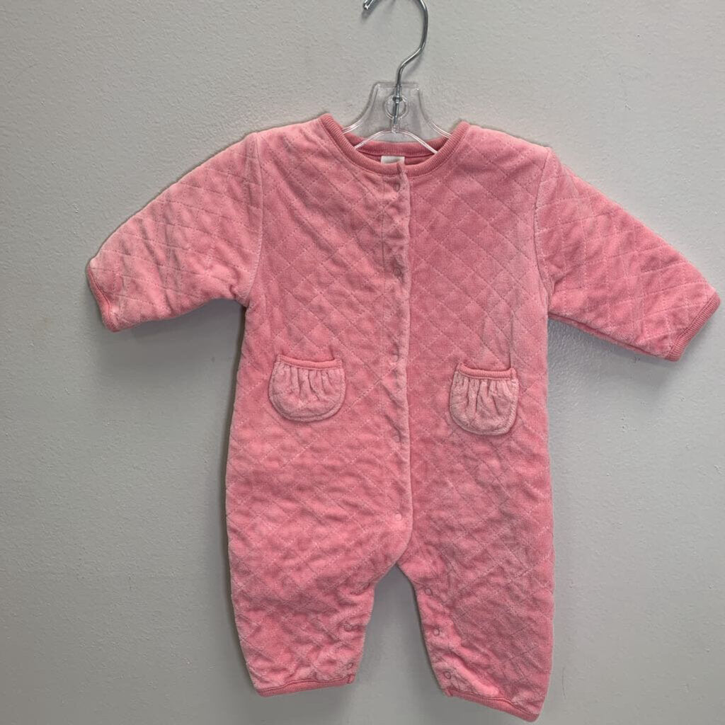 0-3M: Quilted Fleece Romper