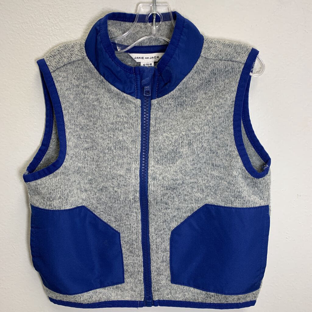 12-18M: Colorblock Fleece Vest