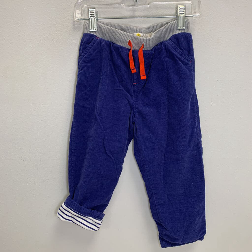 2-3Y: Corduroy Pants Cotton Lined - Embroidered Star