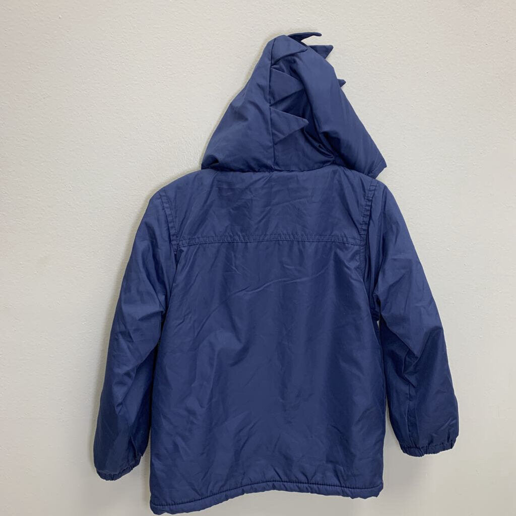 4T: Dinosaur Plush Fleece Lined Hooded Jacket