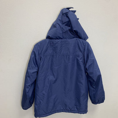 4T: Dinosaur Plush Fleece Lined Hooded Jacket