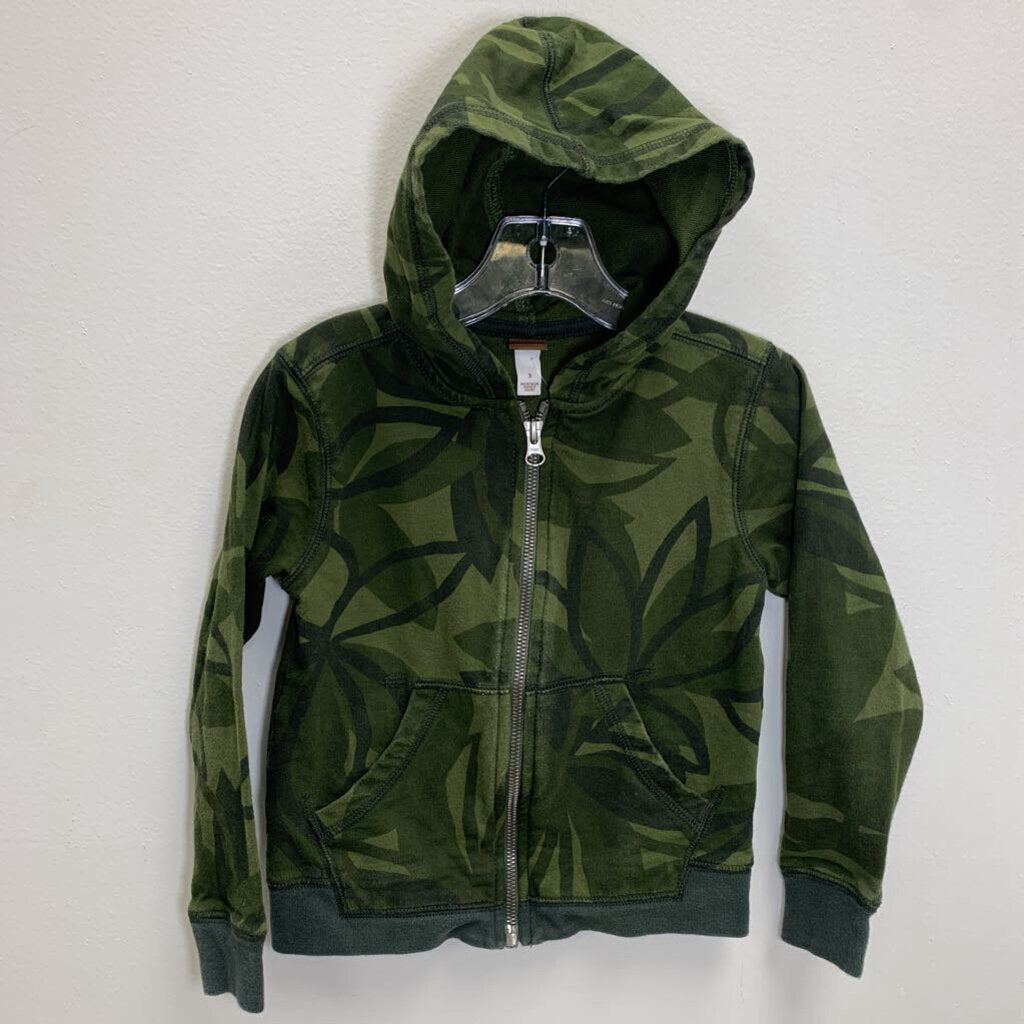 3: Easy Fit Zip Hoodie - Leaf