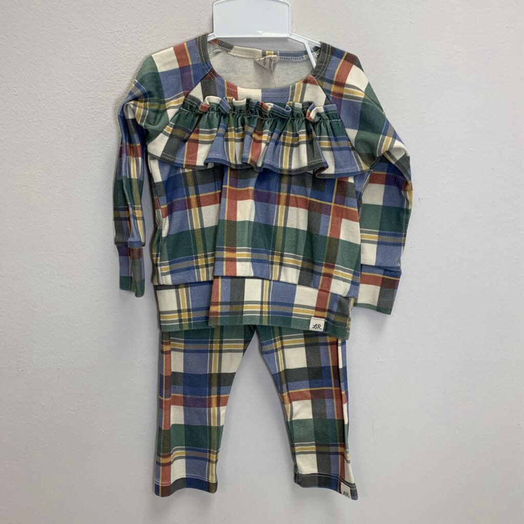 12-18M: The Polar Express Plaid Set