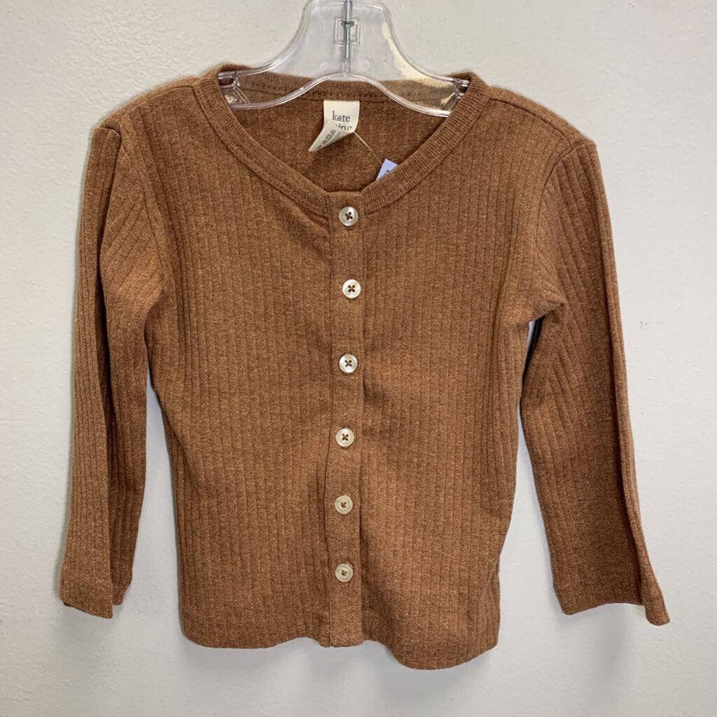 2T: Ribbed Button Cardigan