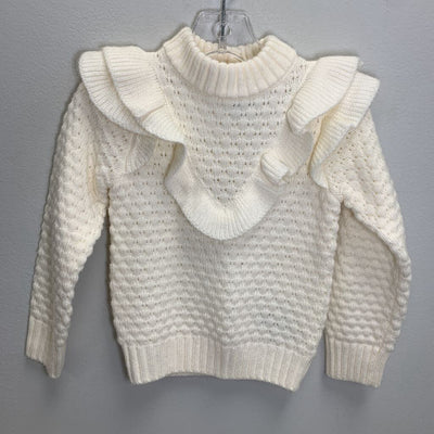 2T: Textured Ruffle Sweater
