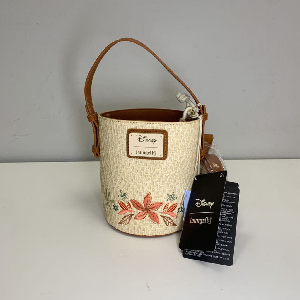 Disney Lilo & Stitch Hula Group Floral Bucket Crossbody Bag NWT