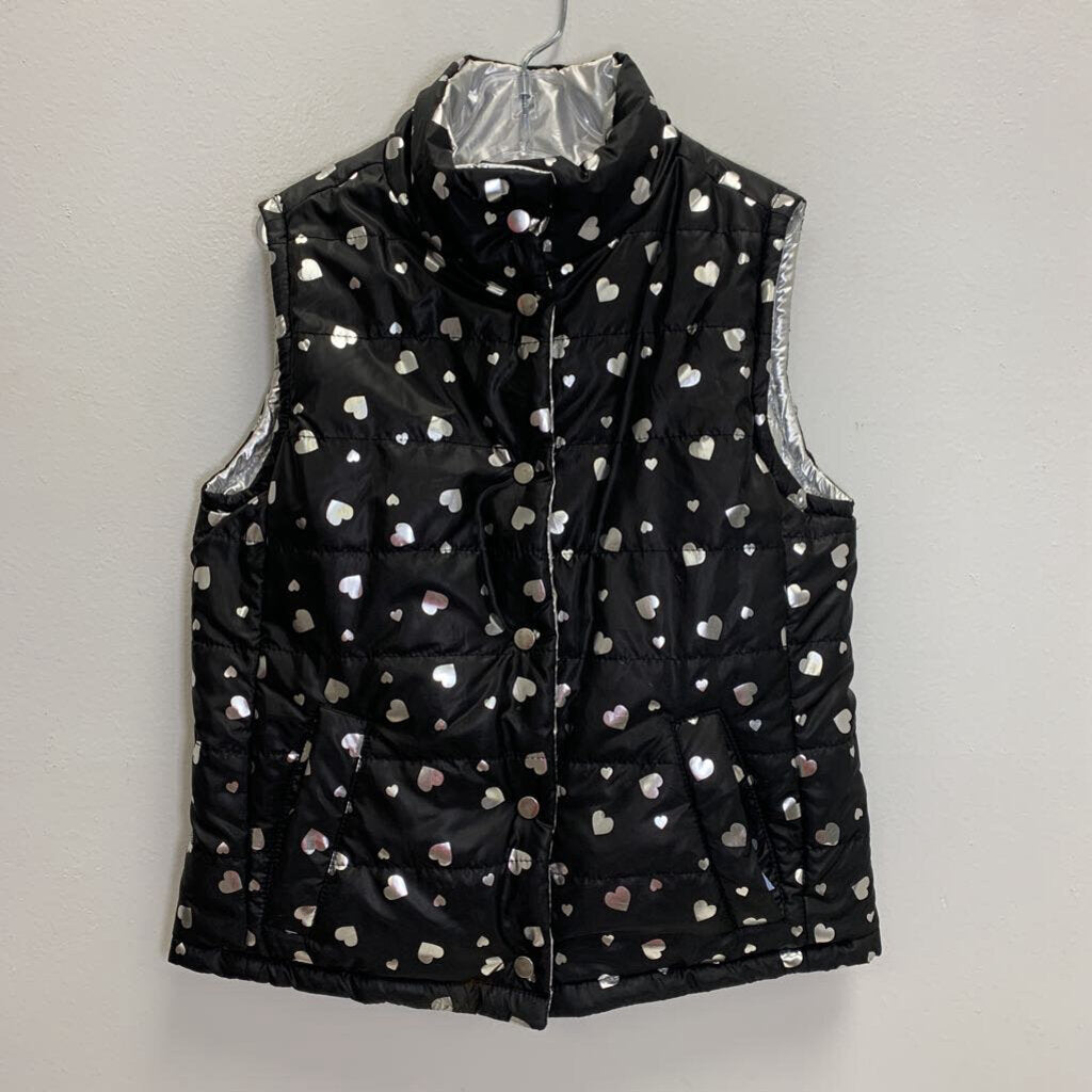 6X: Reversible Puffer Vest - Hearts