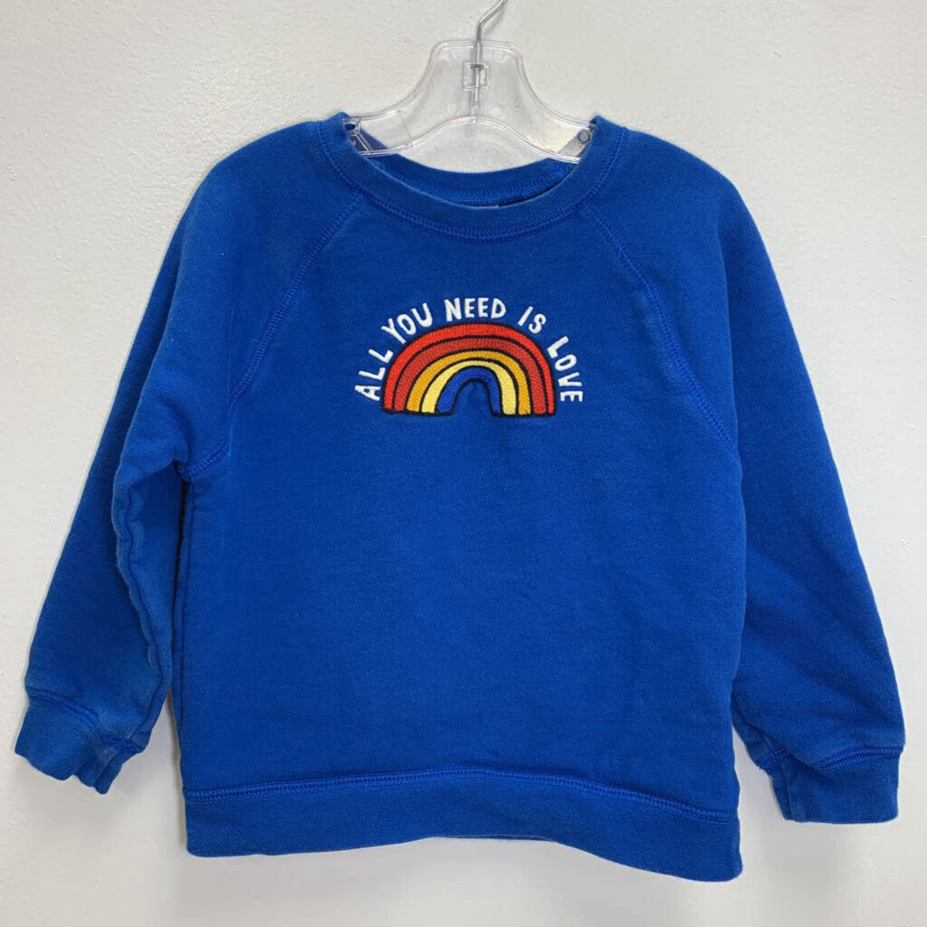 4: Crewneck Sweatshirt - Embroidered Rainbow
