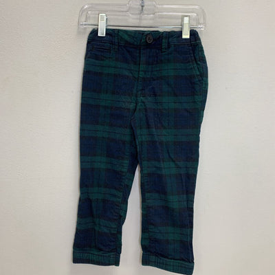 3T: Plaid Flannel Pants - Adjustable Waist