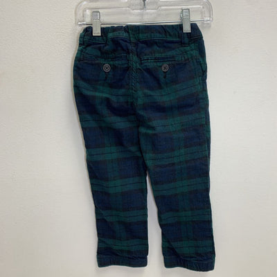 3T: Plaid Flannel Pants - Adjustable Waist