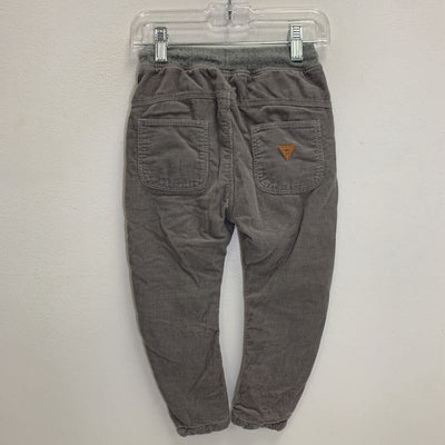 3-4: Corduroy Pants w/ Elastic Waist and Drawstring Tie