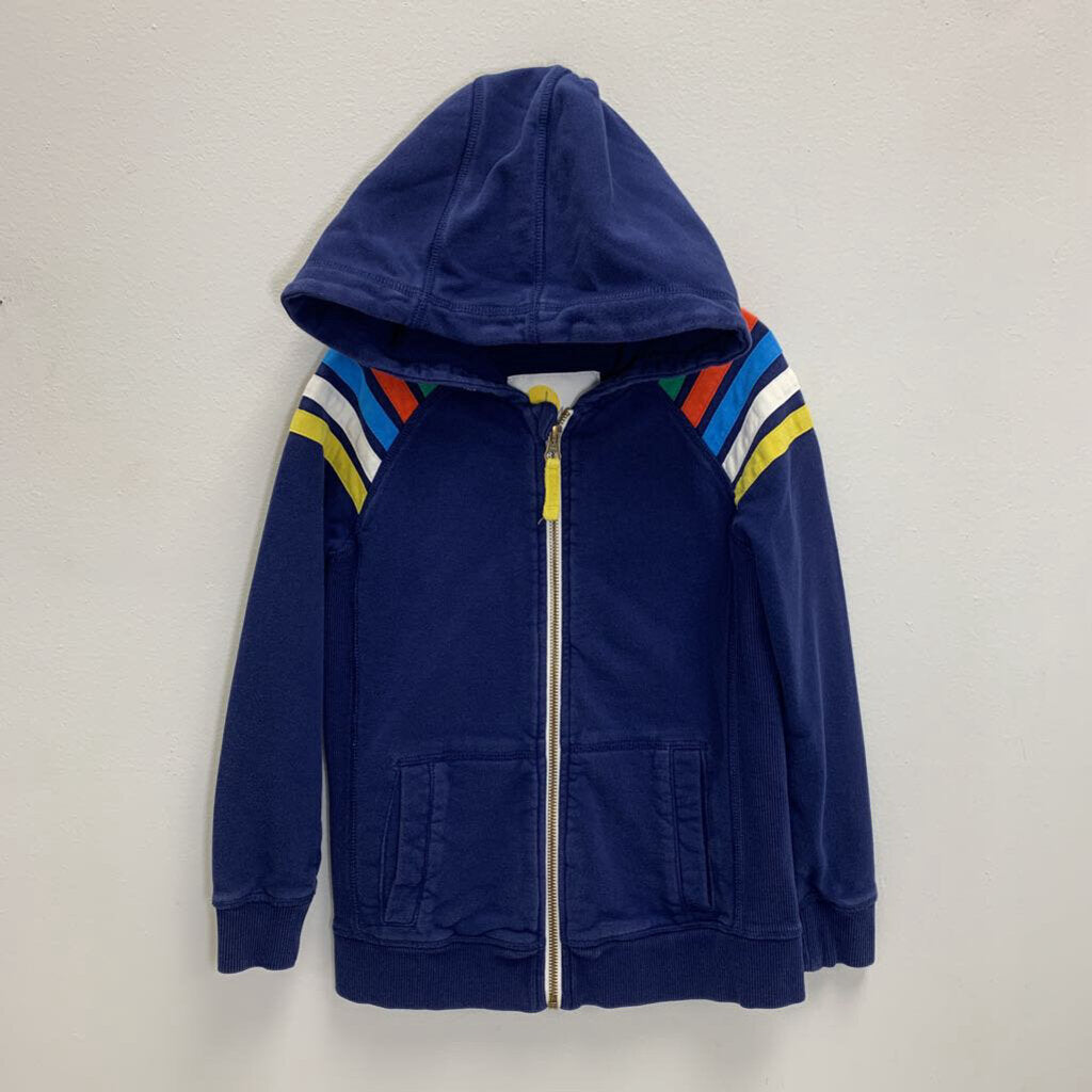 6-7: Full Zip Hoodie - Primary Stripes