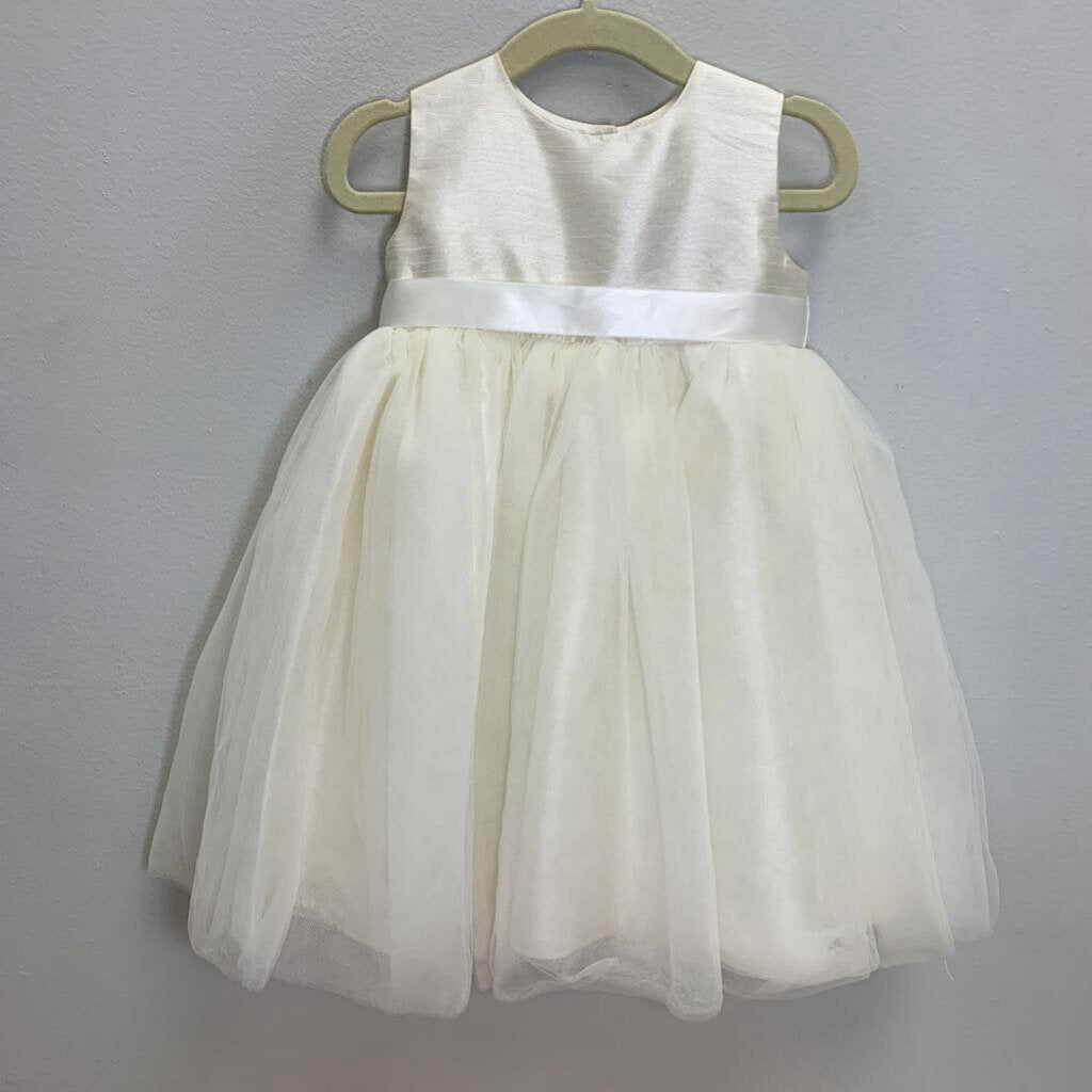 18M: Sleeveless Dress, Tulle Bottom, Ribbon Waist