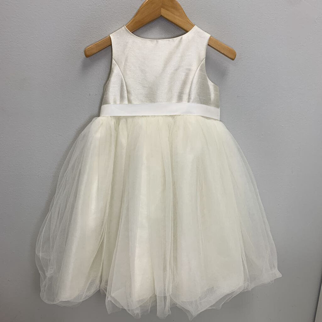 4: Sleeveless Dress, Tulle Bottom, Ribbon Waist