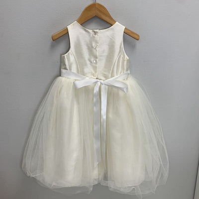 4: Sleeveless Dress, Tulle Bottom, Ribbon Waist