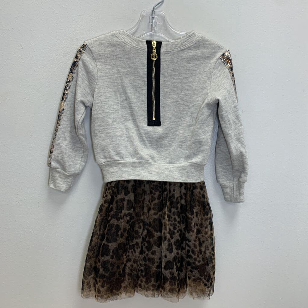 3T: Tulle Dress + Sequined Sweatshirt Set
