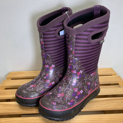 12: Waterproof Boots - Flower Stripe
