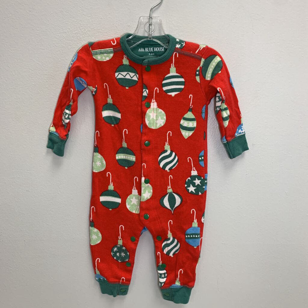 3-6M: Footless Sleeper - Deck The Halls