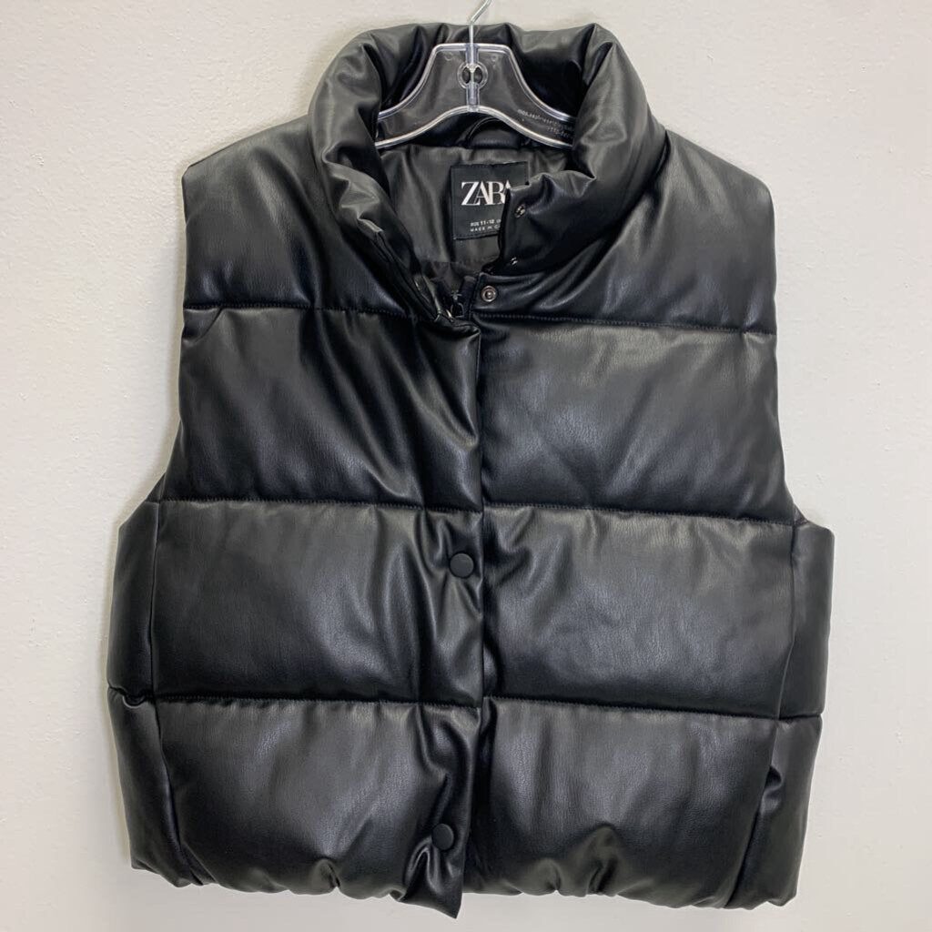11-12: Faux Leather Puffer Vest