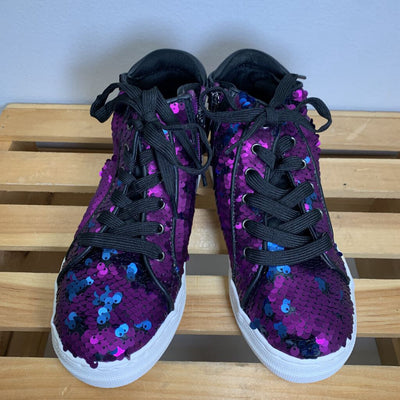 1: Reverse Sequin High Top Sneakers