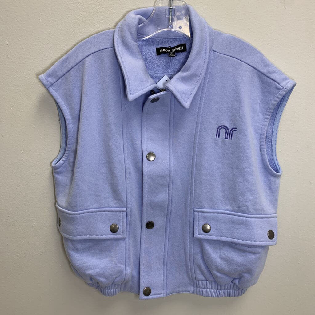 7: Snap Vest - Embroidered Rainbow