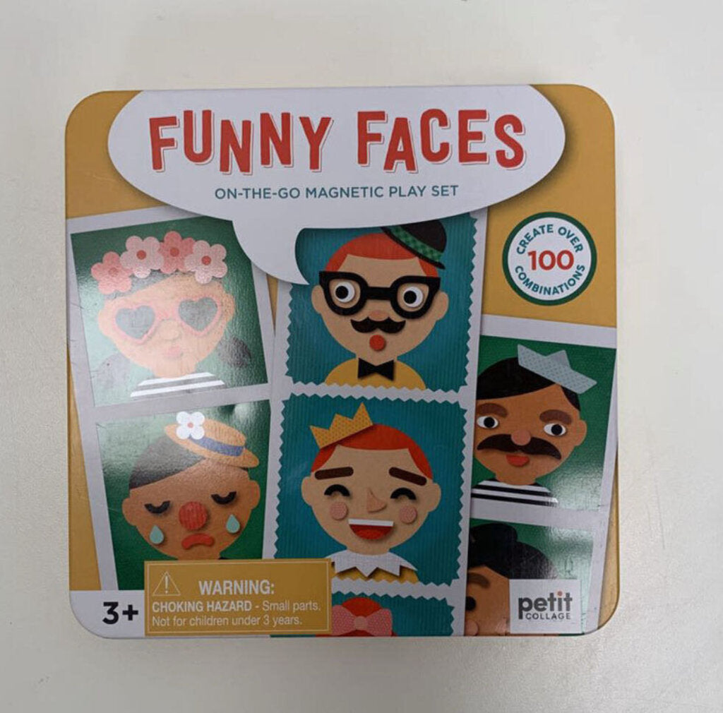 Magnetic Play Set - Funny Faces - NIB