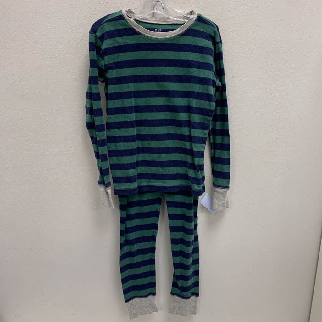 8: Long John Pajama Set - Stripes