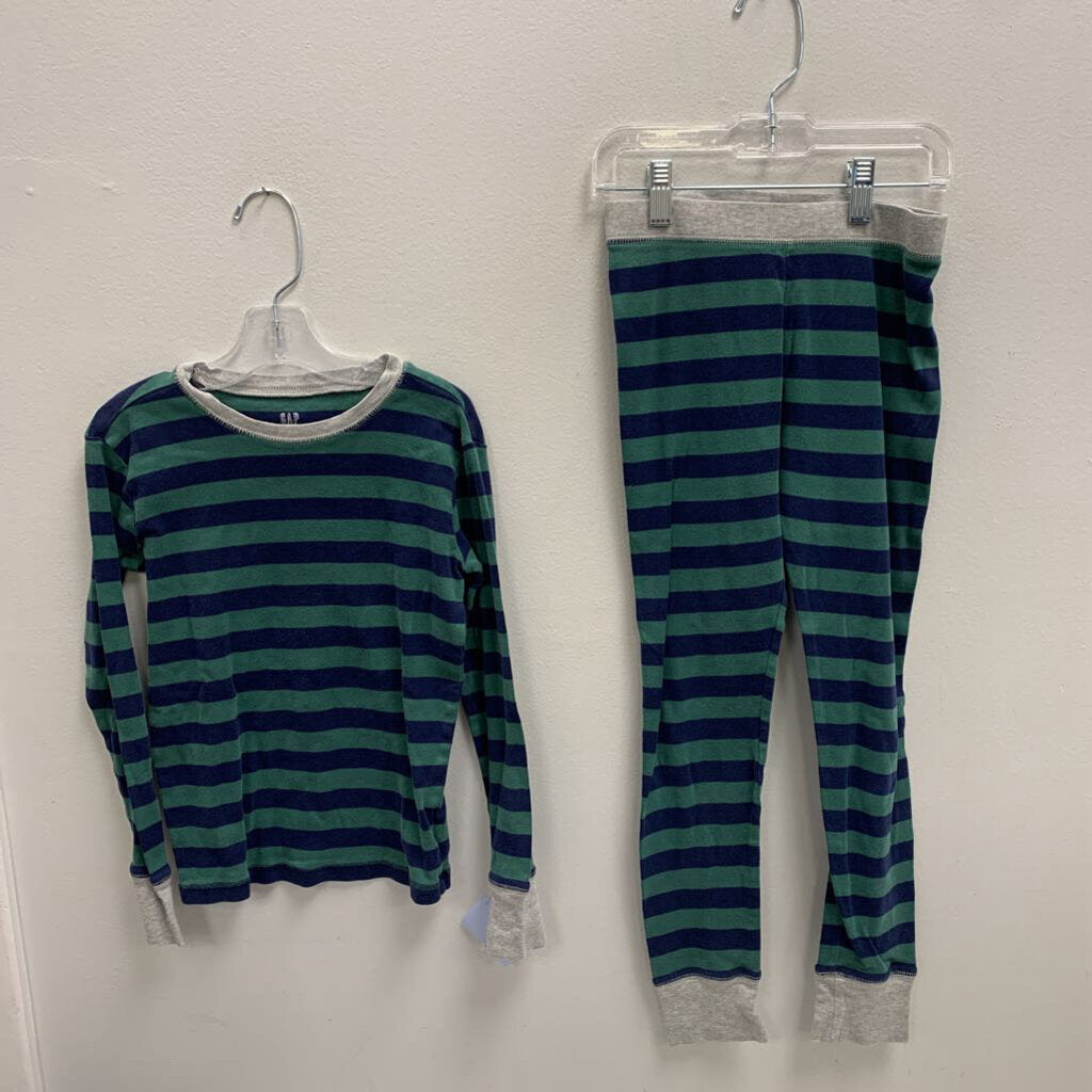 8: Long John Pajama Set - Stripes