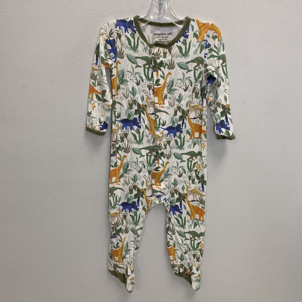 6-9M: Long Sleeve Sleeper - Dinosaurs