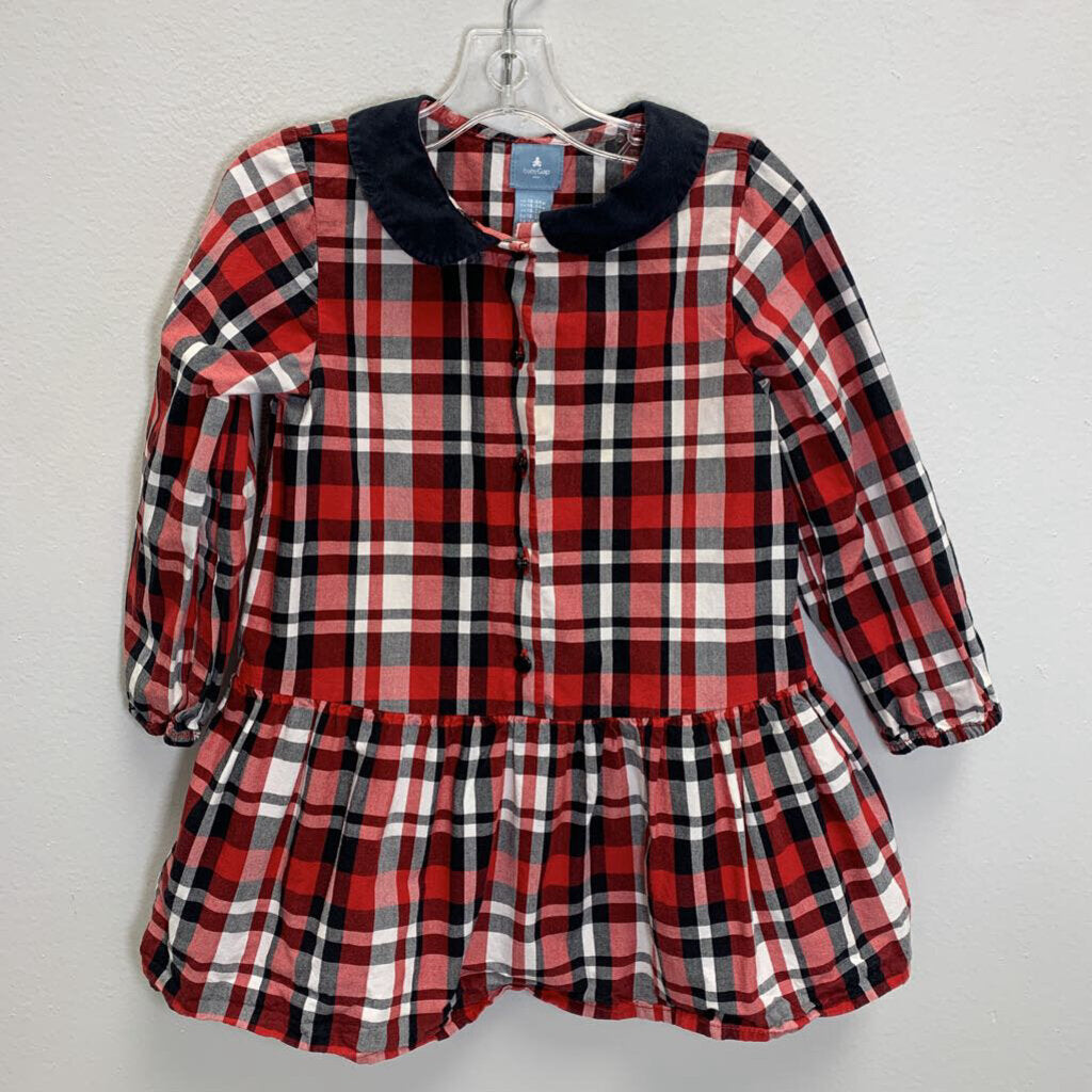 18-24M: Plaid Shirt Dress