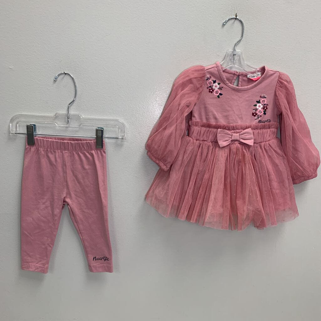 6-12M: Party Tulle Dress w/ Leggings