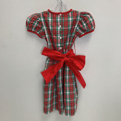 4T: Plaid Dress w/ Sash