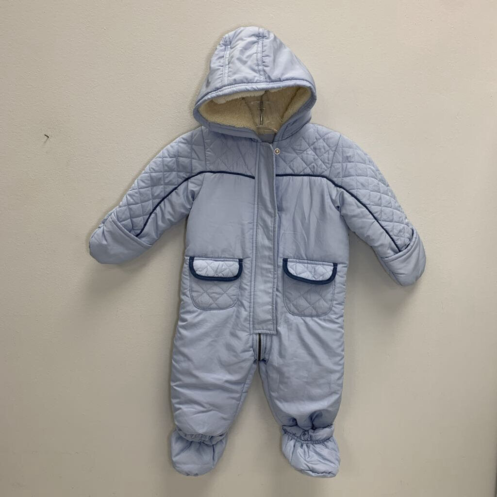 6-9M: Snowsuit w/ Mitten Cuffs + Removable Booties