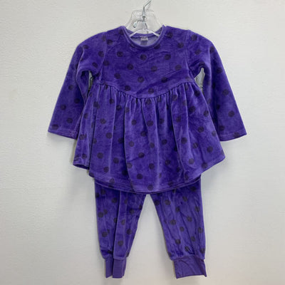 12M: Velour Polka Dot Matching Set