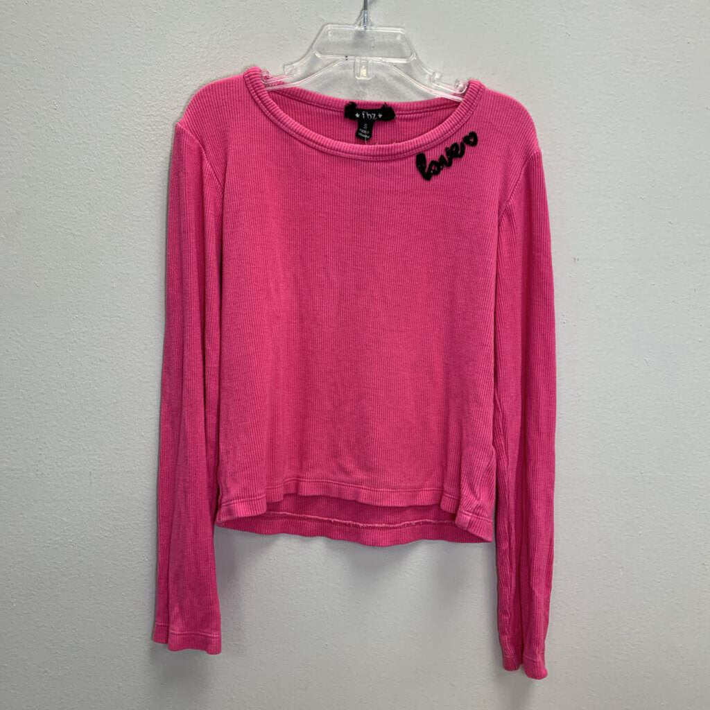 7-8: Ribbed Long Sleeve - Love Embroidered