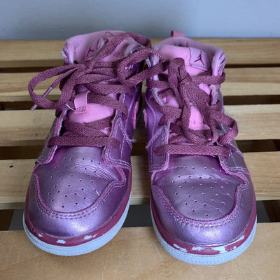 10: Jordan 1 Mid Pink Rise (GS) Sneakers AS IS