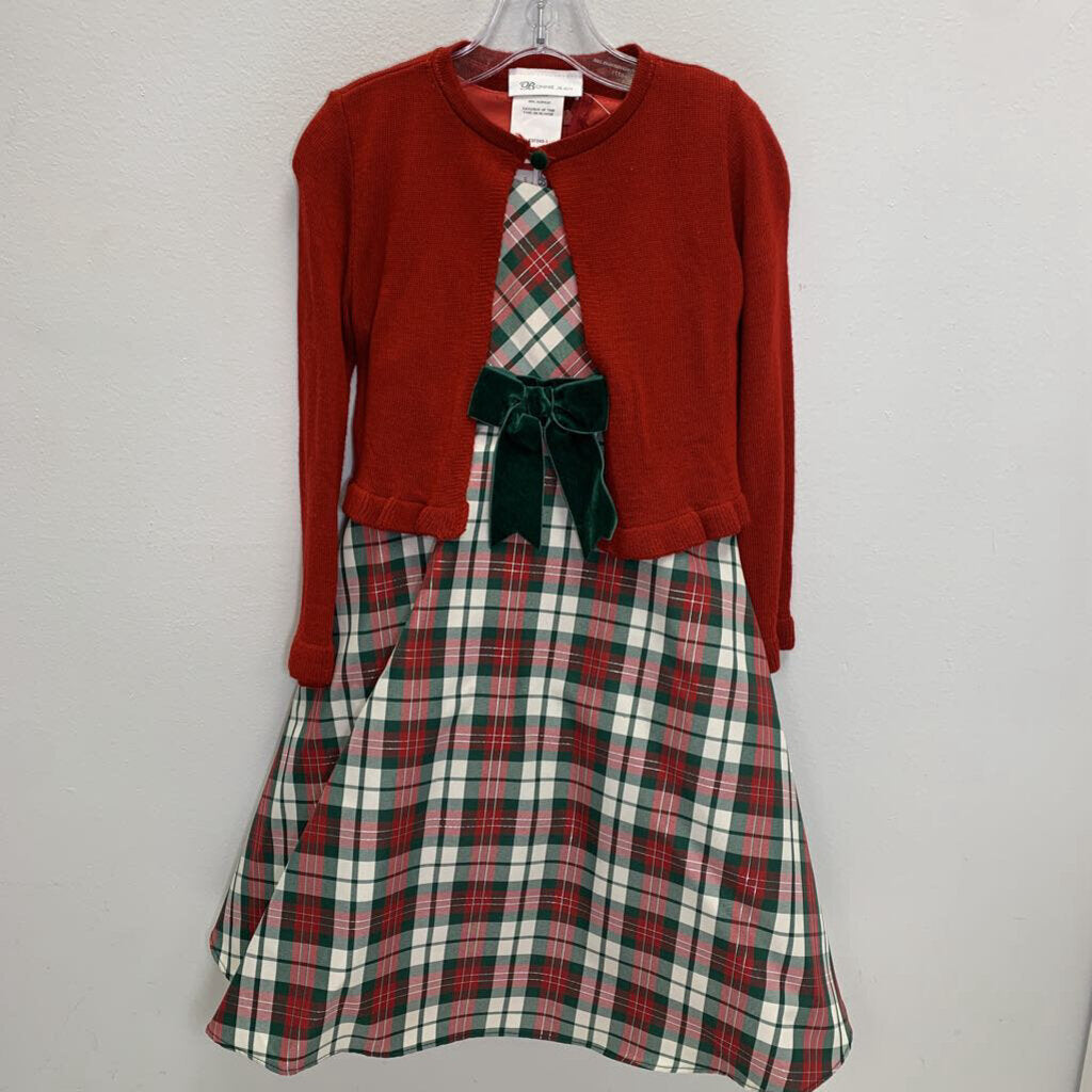 6: Anna Plaid Cardigan Dress