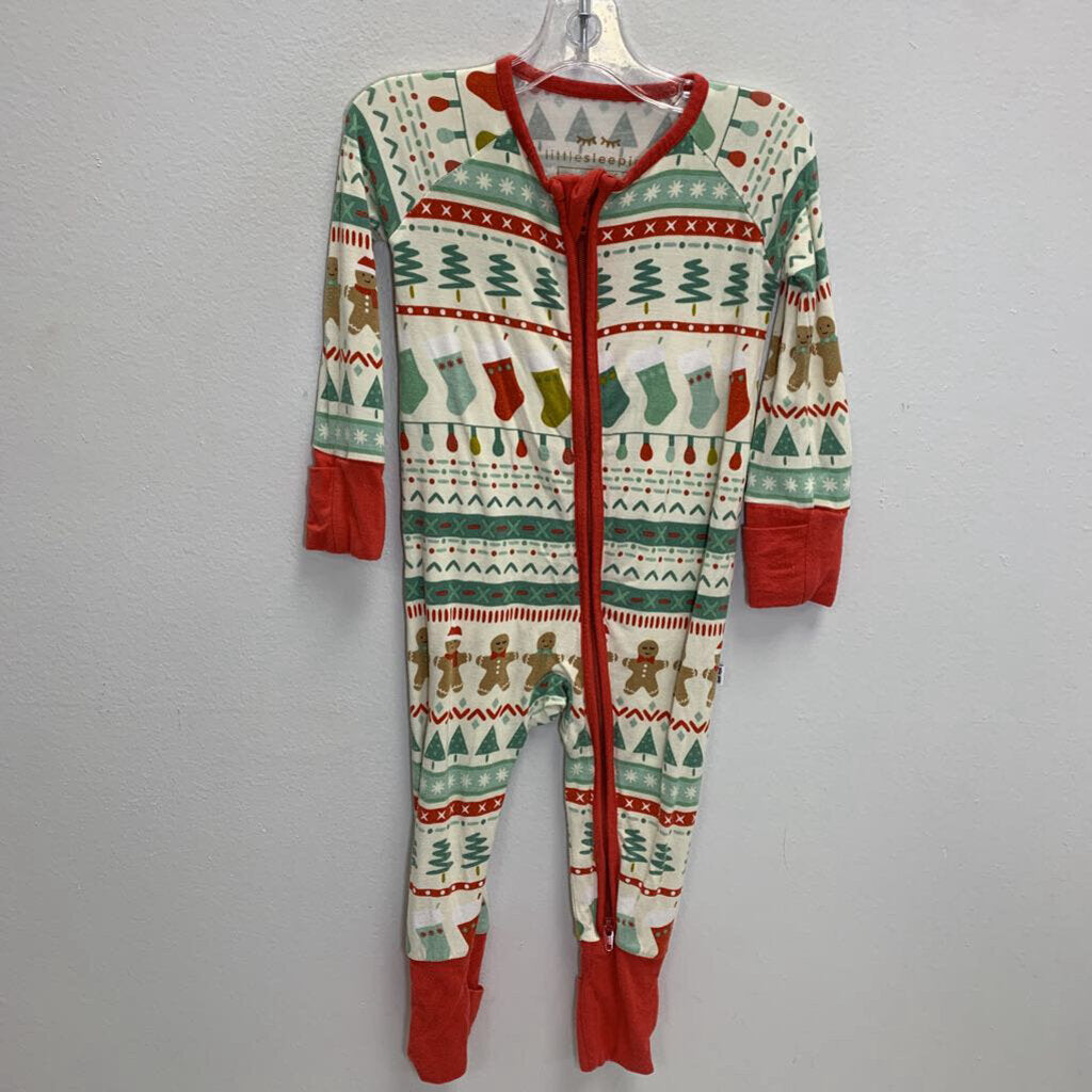 3-6M: Zippy Sleeper - Fair Isle Holiday