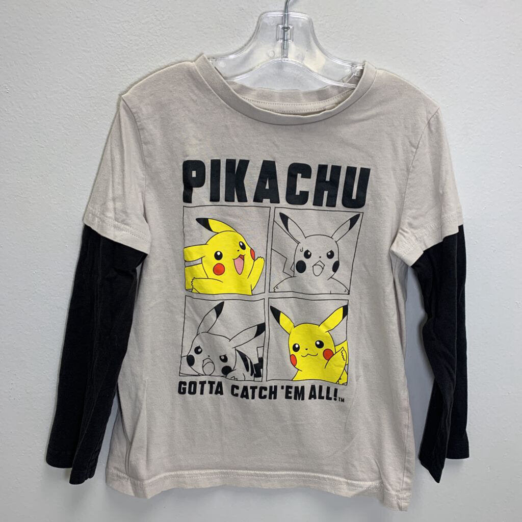 7-8: Layered T-Shirt - Pikachu