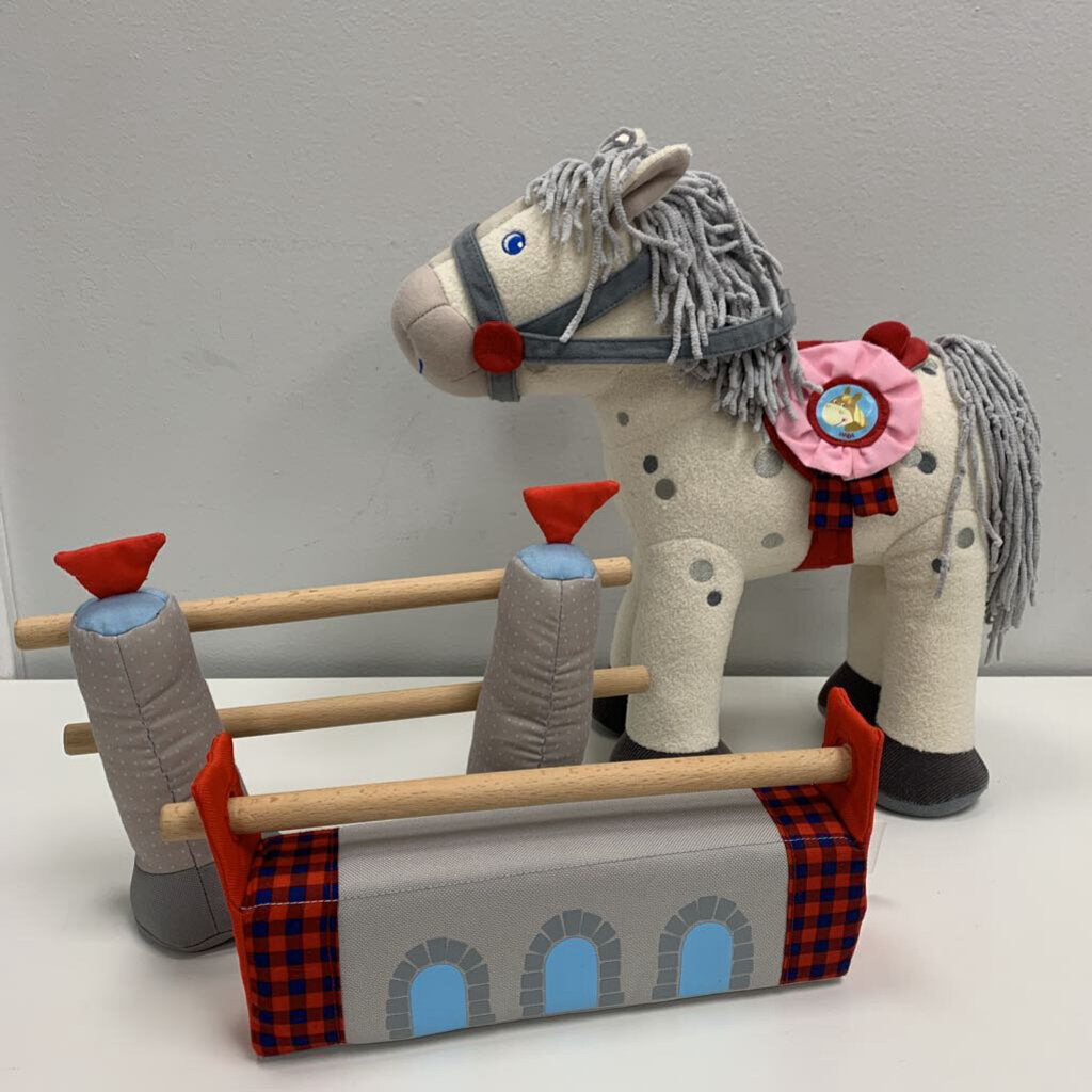 Konrad Soft Horse + 2 Jumping Obstacles