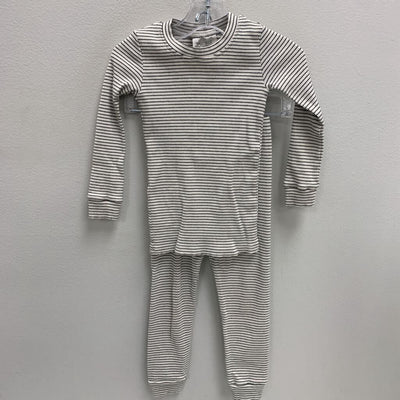 3T: Ribbed Pajama Set - Stripes